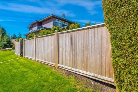 Sleek and modern timber fence design for a residential property